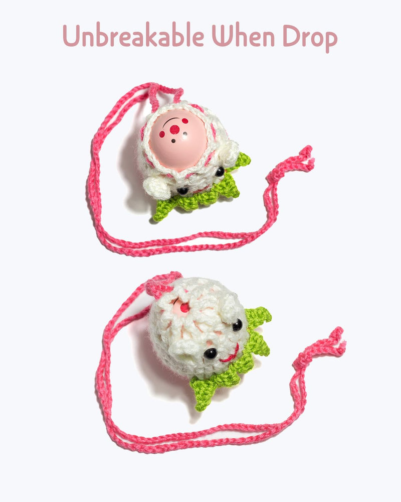 [AUSTRALIA] - Egg Shakers Musical Instruments with Cute Knit Holder and Bag, Hanging Toy for Babies, Toddlers, Easter Egg Maracas for Kids, for Education, Classroom Teaching, Party Supply, Prizes 