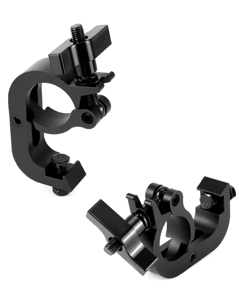 [AUSTRALIA] - QWORK Heavy Duty Truss Clamp Stage Light Trigger Clamp, 10 Pack 330 lb. Aluminum Fixture, DJ Light Clips Fits 1.89-2.0 in. Trusses, for Par Light Moving Head Beam Stage Light, Black 