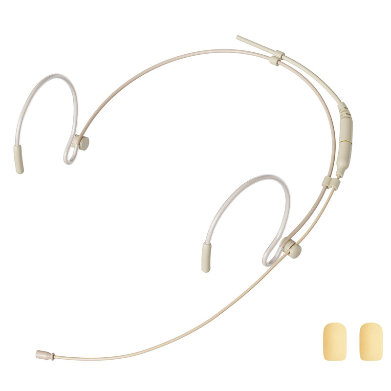 J K Professional Headset/Headworn Microphone MIC-J 071S Compatible with Shure Wireless System - TA4F Microdot Detachable Cable