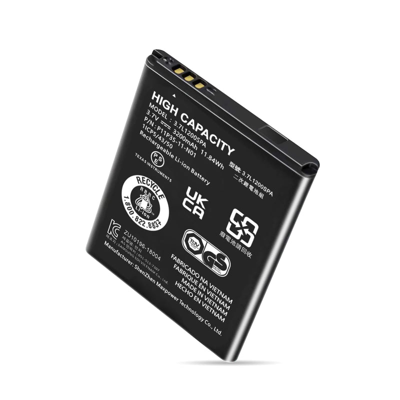 TI-84 Plus CE Battery, (2025 New Upgrade) 3200mAh Ultra High Capacity Li-ion Replacement Battery Pack for Texas Instruments TI-84 Plus CE, TI-84 CE, fits Part No 3.7L12005SPA, P11P35-11-N01