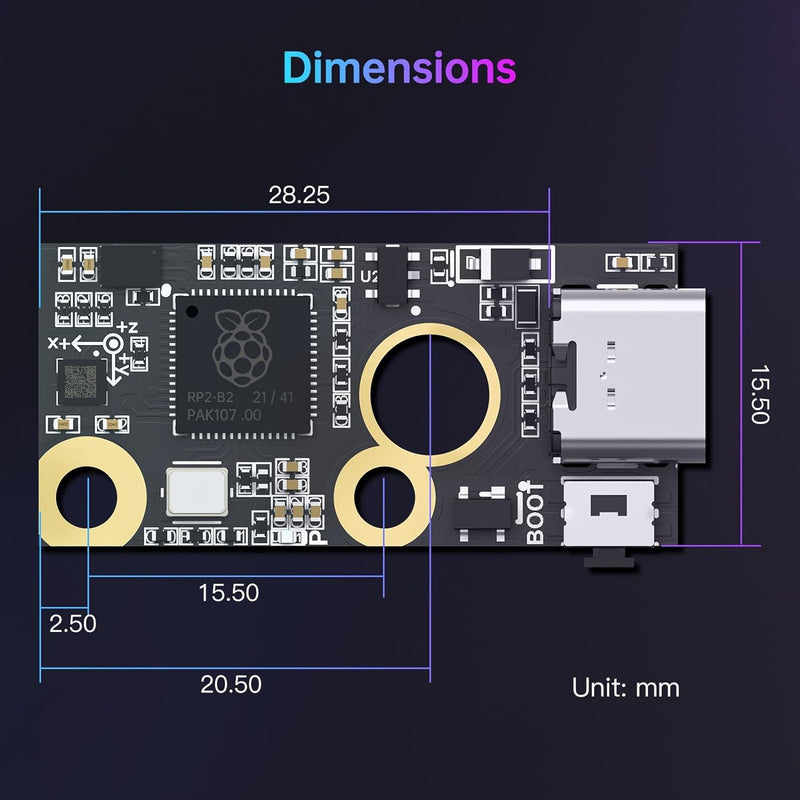 BIGTREETECH S2DW V1.0 Acceleration Sensor Module Compatible Clipper/BIGTREETECH Pi/Raspberry-Pi, High Resolution Tilt-Sensing Accelerometer