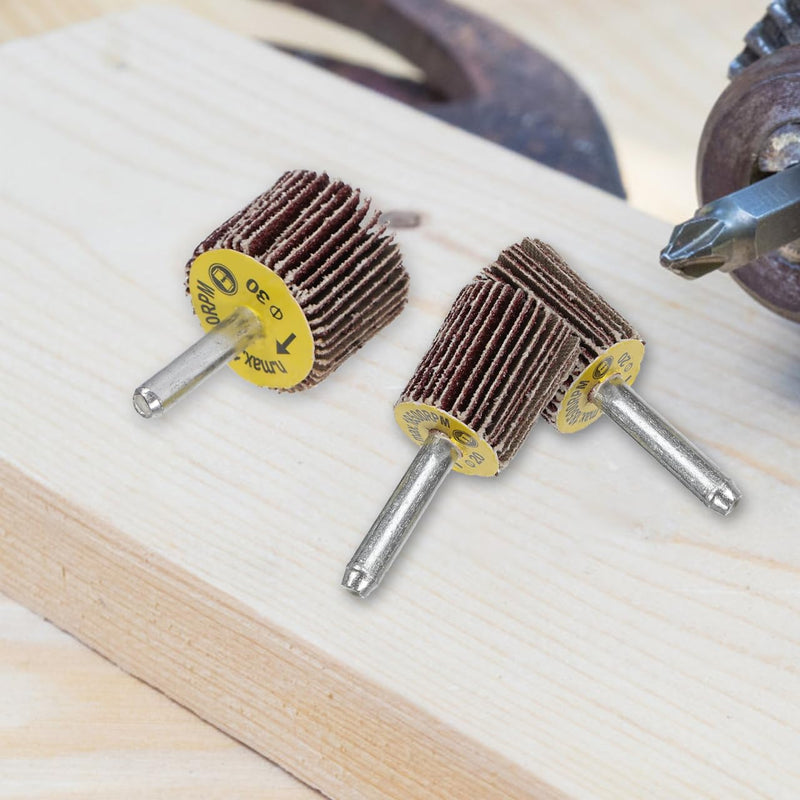 DECOMELODY 8 x Electric Straight Grinder Sanding Disc Abrasive Wheel Slat Grinding Wheel for Drill Car Silicon Carbide Grinding Wheel Wire Flap Wheel Steel