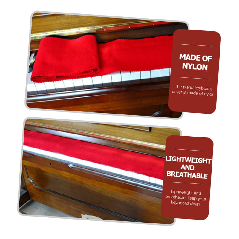 BESPORTBLE 1Set Piano Keyboard Cloth Cleaning Glove for Easy Maintenance Lightweight Breathable for Upright Pianos Musical Instruments