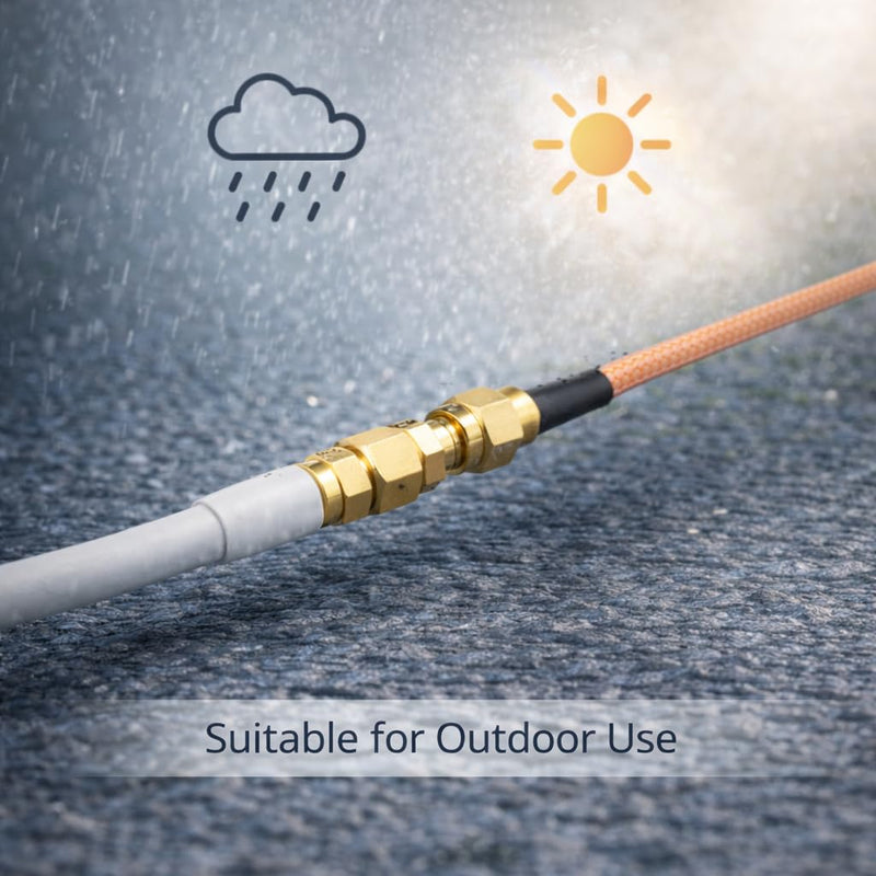 SMA Coaxial Cable LTE Antenna Extension Kit Low Loss 3D-FB – Dual Coax Cable Set with 20FT Extension & 20IN Jumper, SMA Male to Female for Signal Booster Indoor Outdoor