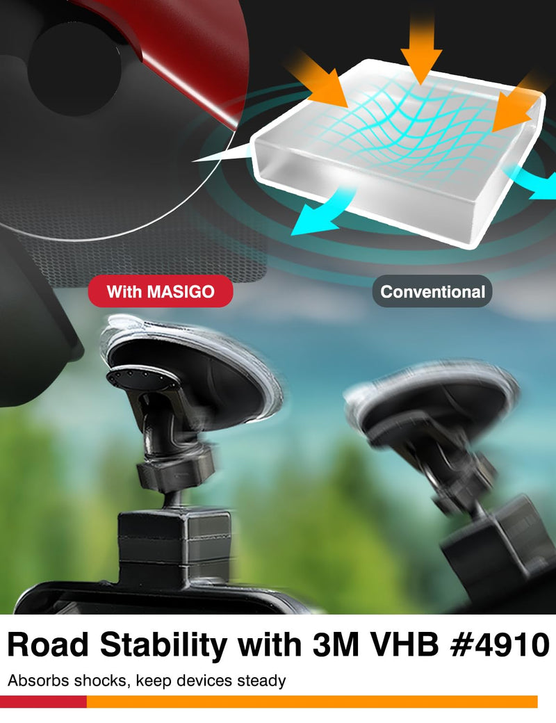 [AUSTRALIA] - 3M VHB Clear Double Sided Acrylic Foam Mounting Tape - 2.2 inches (56mm) Round Heavy Duty Adhesives Pad, Secure Dash Cam Suction Cup Mount with Center Hole Design - Pack of 6 