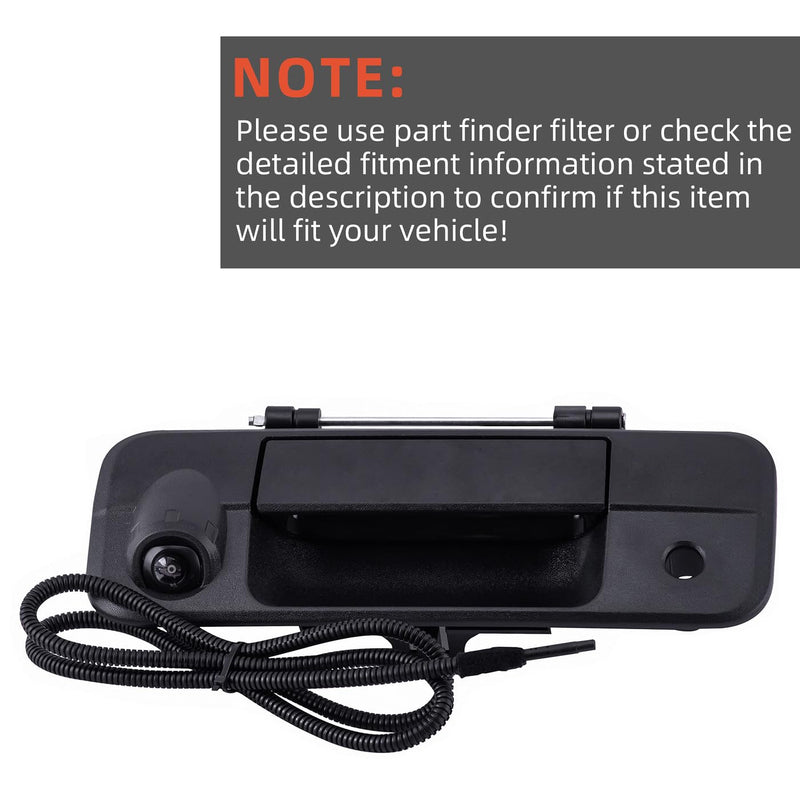 DEAL AUTO ELECTRIC PARTS Tailgate Handle Backup Camera Replaces 69090-0C051 | Compatible with 2007-2013 Toyota Tundra, Built-in Truck Bed Backup Rear View Camera w/Power Cable RCA Plug