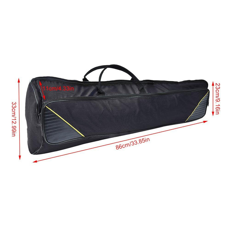 [AUSTRALIA] - Trombone Bag, 3 Colors Portable Alto/Tenor Trombone Shoulders Bag Handbag Musical Instrument Accessories(BLACK) 