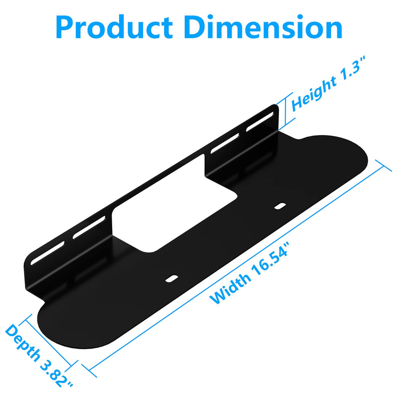 Soundbar Mount for Sonos Beam Wall Mount Bracket Compatible with Sonos Beam Sound Bar Mounts Mounting Bracket, Black