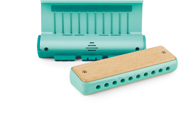 [AUSTRALIA] - Hape Learn with Lights Harmonica | USB Charging Capabilities | Leaning and Band Mode | Musical Instrument 