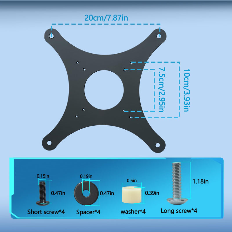 43" M7 M70F VESA Mount Adapter Compatible with Samsung 43" M7（ M70F）Monitor | 43" M7 Wall Mount for 2023 LS43FM702UNXZA, S43CG702NN LS43CG702NNXZA Black