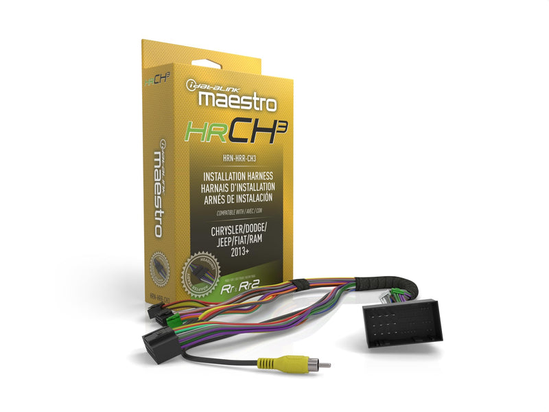 Idatalink Maestro HRN-HRR-CH3 T-Harness for Select Chrysler, Dodge, and Jeep 2013+ Vehicles - Replace The factory radio while retaining steering wheel controls (ADS-MRR or ADS-MRR2 module required)