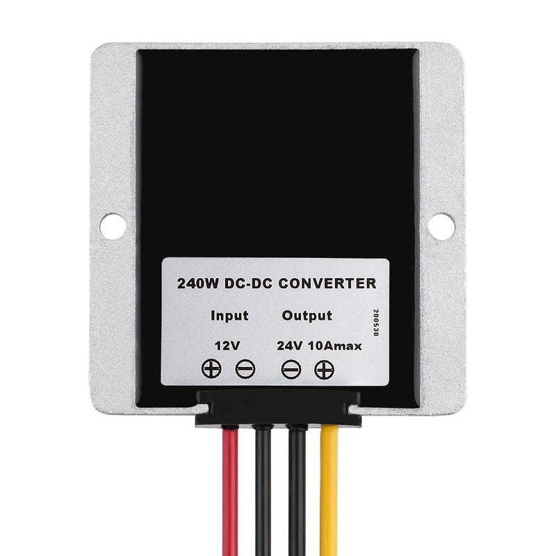 HOMELYLIFE DC DC 12V to 24V Voltage Converter 10A 240W Truck Converter Voltage Limiter Buck Voltage Reducer Converter Stepdown Power Supply Adapter for Car, Bus, Truck, Engine 12V to 24V 10A
