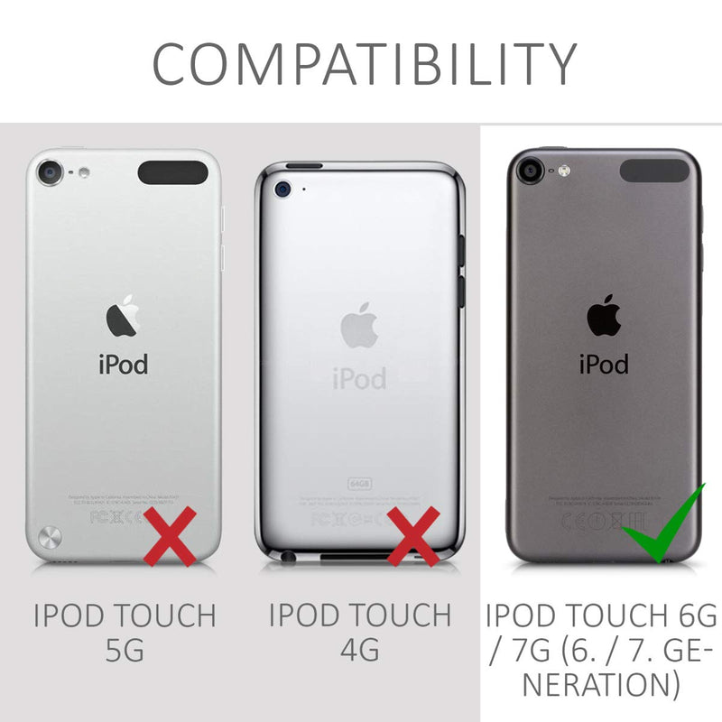 kwmobile TPU Silicone Case Compatible with Apple iPod Touch 6G / 7G (6th and 7th Generation) - Case Soft Flexible Protective Cover - Light Pink