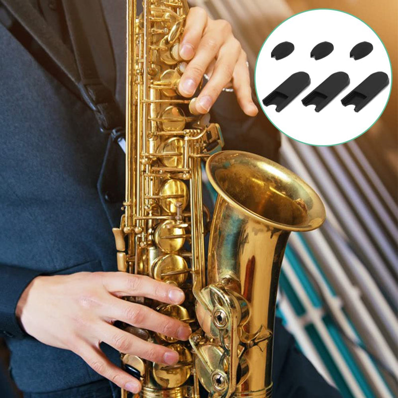 [AUSTRALIA] - 6 pcs Alto Saxophone Thumb Rest, findTop Saxophone Accessories, Clarinet Thumb Rest Cushion, Tenor Saxophone, Baritone Saxophone(Black) 