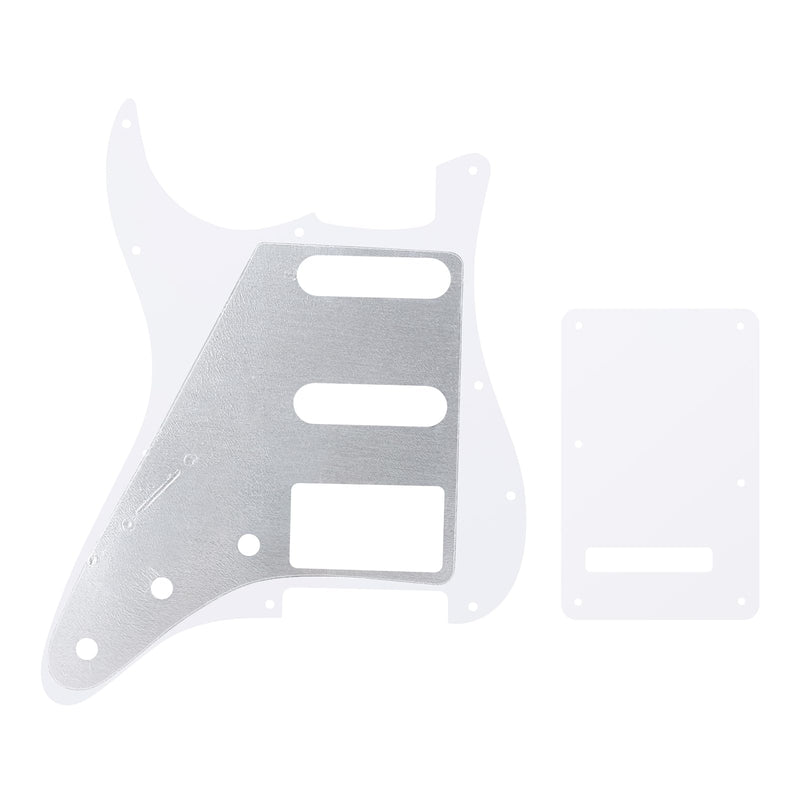 [AUSTRALIA] - Banworks 4Ply Strat HSS Pickguard 11-Hole SSH Pickguard Scratch Plate with Backplate 6-Hole Trem Tremolo Cover Set for USA/Mexican Modern Style Standard Stratocaster ST JT/HB-09 Purple Pearl 