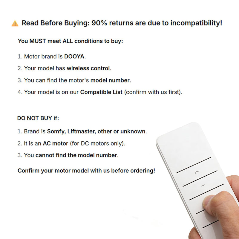 DC2700 1 Channel Wireless RF Transmitter Emitter Remote Controller for Curtain Motor DT52E/KT82TN/DT360