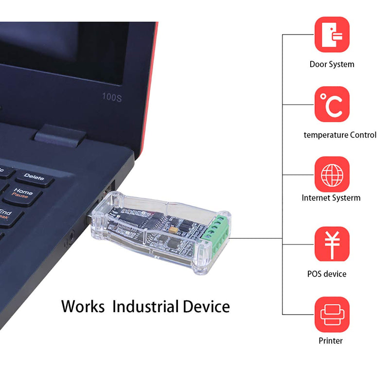 USB to RS485 RS422 Serial Adapter FTDI Chip USB to 6Pin Terminal Block Converter Support Win XP Win 7 Win 8 Win10 Mac Android