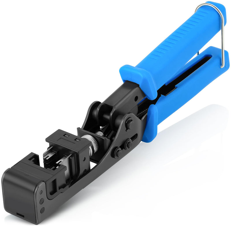 Everest Media Solutions Bundle – 2 Items: easyJACK - Speed Termination Tool + 20 Pack of RJ45 CAT5e UTP Keystone Jacks - Blue