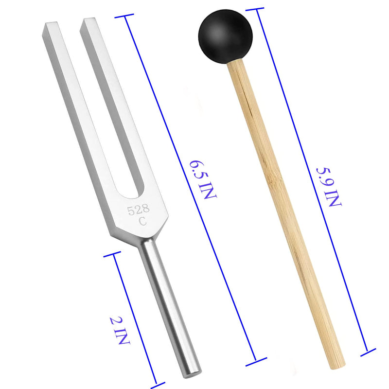 Tuning Forks for Healing 528 Hz Weighted Tuning Fork 528hz Heart Chakra DNA Repair Sound Aluminum Alloy Diapason Medical Tuning Forks