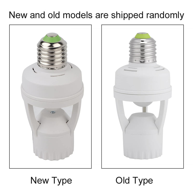[AUSTRALIA] - Ymiko Lamp Holder E27 with Sensor, LED Motion Sensor E27, LED Lamp Holder for E27 Screw 