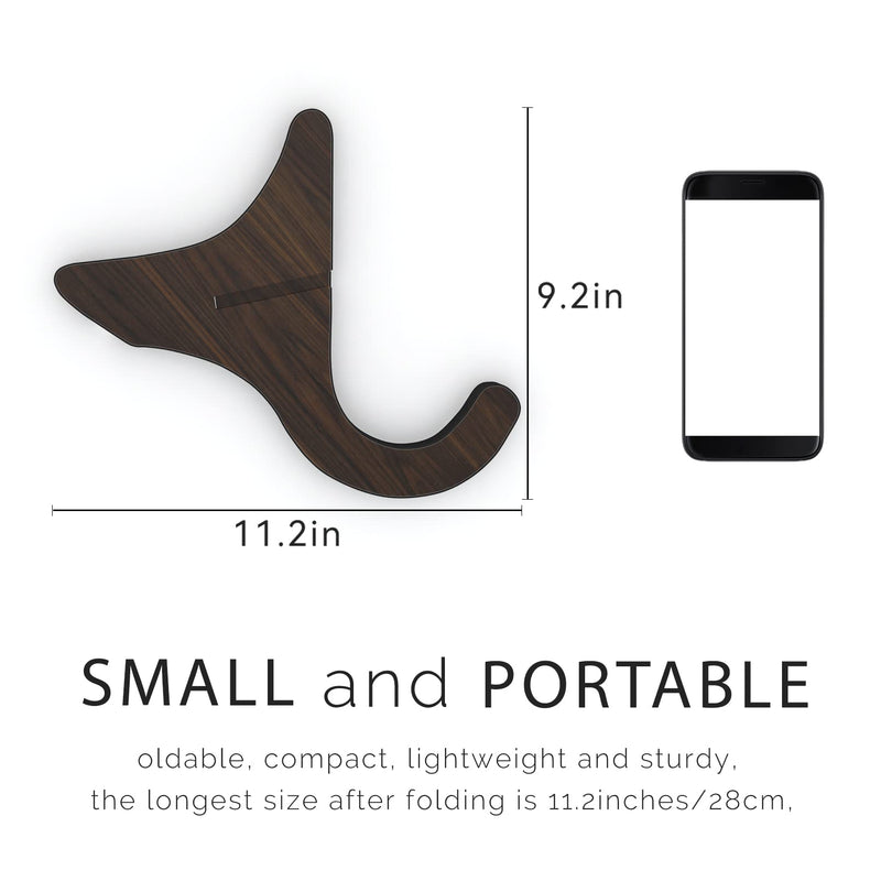 [AUSTRALIA] - Ukulele Stand 2 Pack Portable Stand for Ukulele .Mandolins .Violins (black walnut 2 Pack) black walnut 2 Pack 