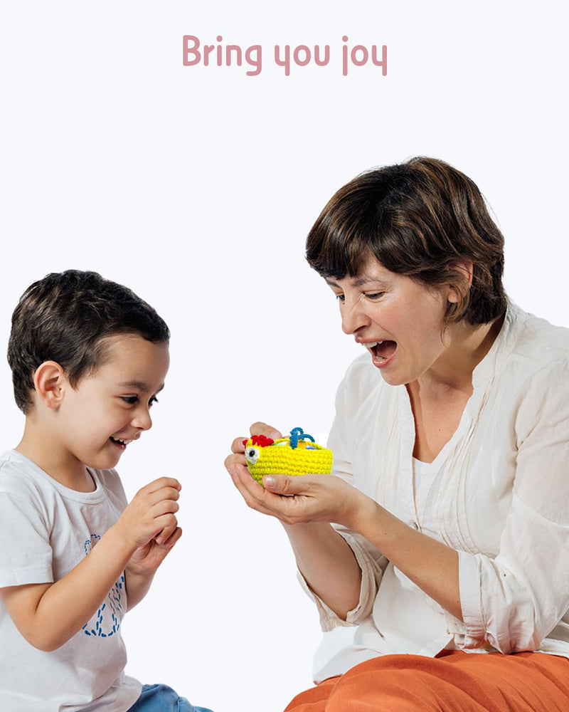 [AUSTRALIA] - Egg Shakers Musical Instruments with Cute Knit Holder and Bag, Hanging Toy for Babies, Toddlers, Easter Egg Maracas for Kids, for Education, Classroom Teaching, Party Supply, Prizes 