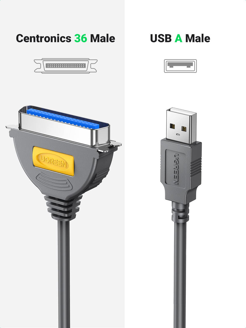 UGREEN USB to Parallel Port USB to IEEE1284 CN36 Centronics Printer Cable Adapter 10FT