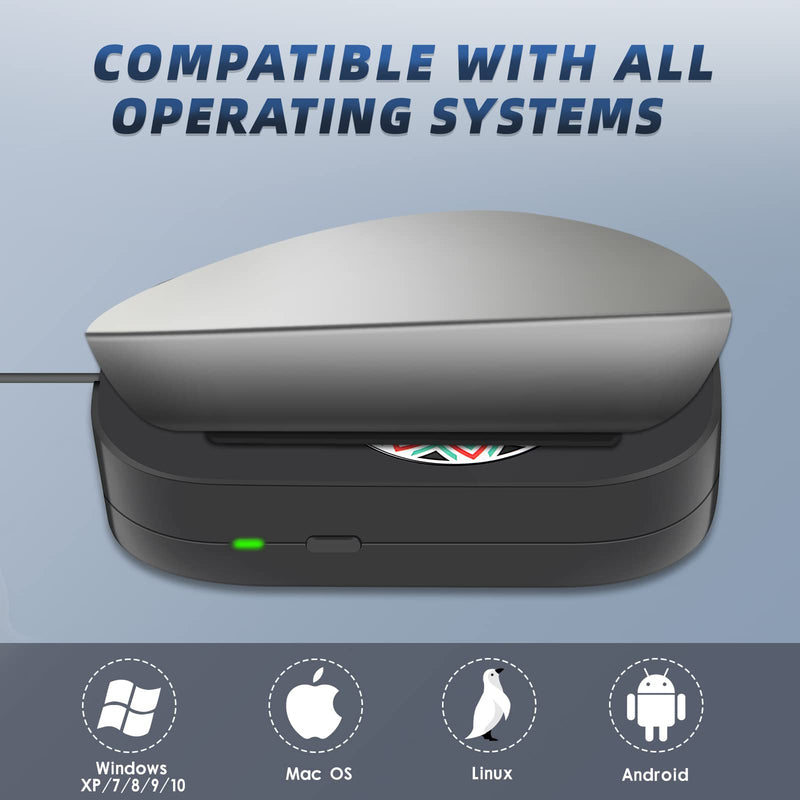 CHOKMAX Mouse Jiggler, Undetectable Mouse Mover Wiggler Shaker with Drive Free USB Port Simulate Mouse Automatic Random Movement to Prevent Computer Laptop from Sleeping and Keep PC Awake