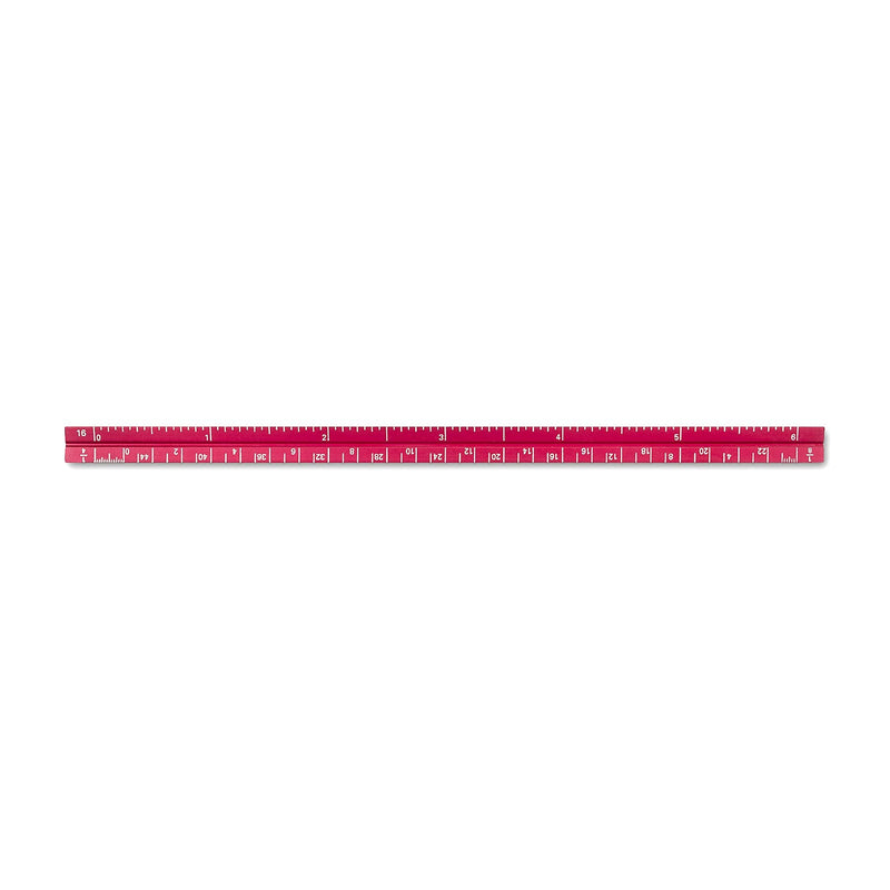 [AUSTRALIA] - Alumicolor 3610-4 Aluminum Combination Pocket Scale, 6IN, Red 6 Inch 