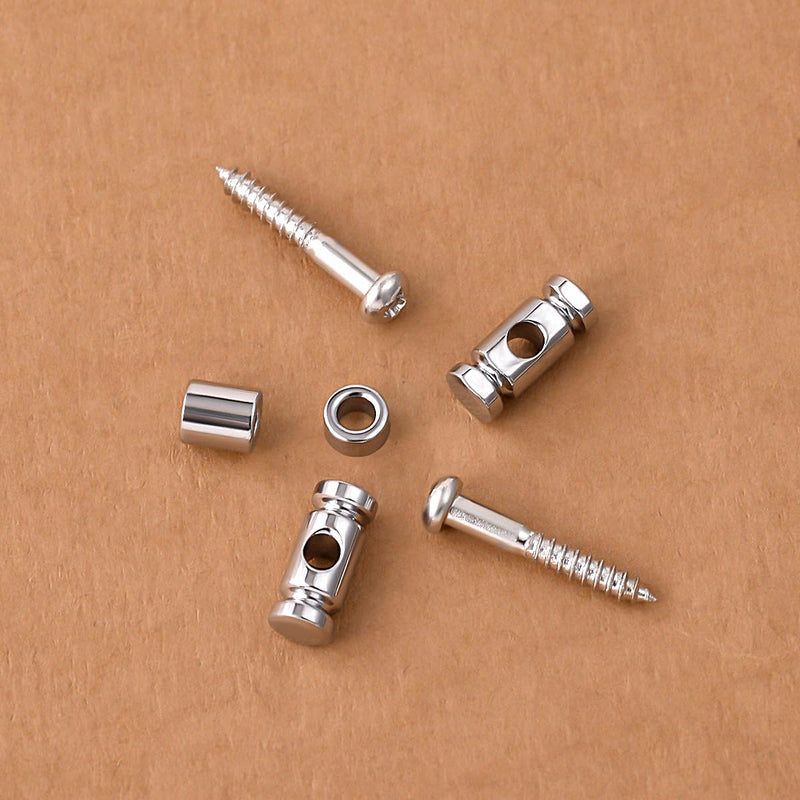 Guyker Guitar Roller String Retainers(Set of 2) – String Guide, Strings Trees Replacement Part for Electric Guitars, Chrome