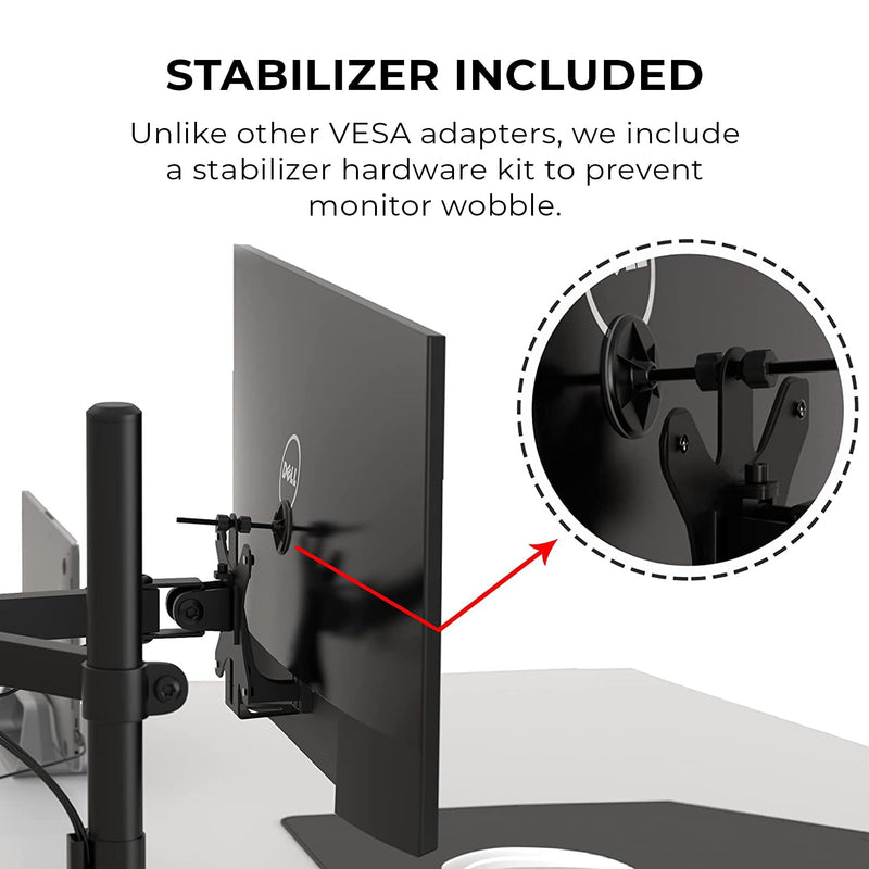 HumanCentric VESA Mount Adapter Compatible with Dell Monitors & More | Fits S2318H, S2318HN, S2318HX, S2318NX, S2319H, S2319HN, S2218H, S2319NX, S2418HN, S2418HX, S2418NX, S2419H, S2419HN, S2419NX