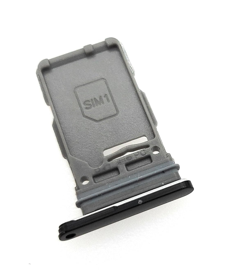 Replacement Single SIM Card Tray for Samsung Galaxy S21 5G G991U / S21 Plus 5G G996U / S21 Ultra 5G G998U (Phantom Black)