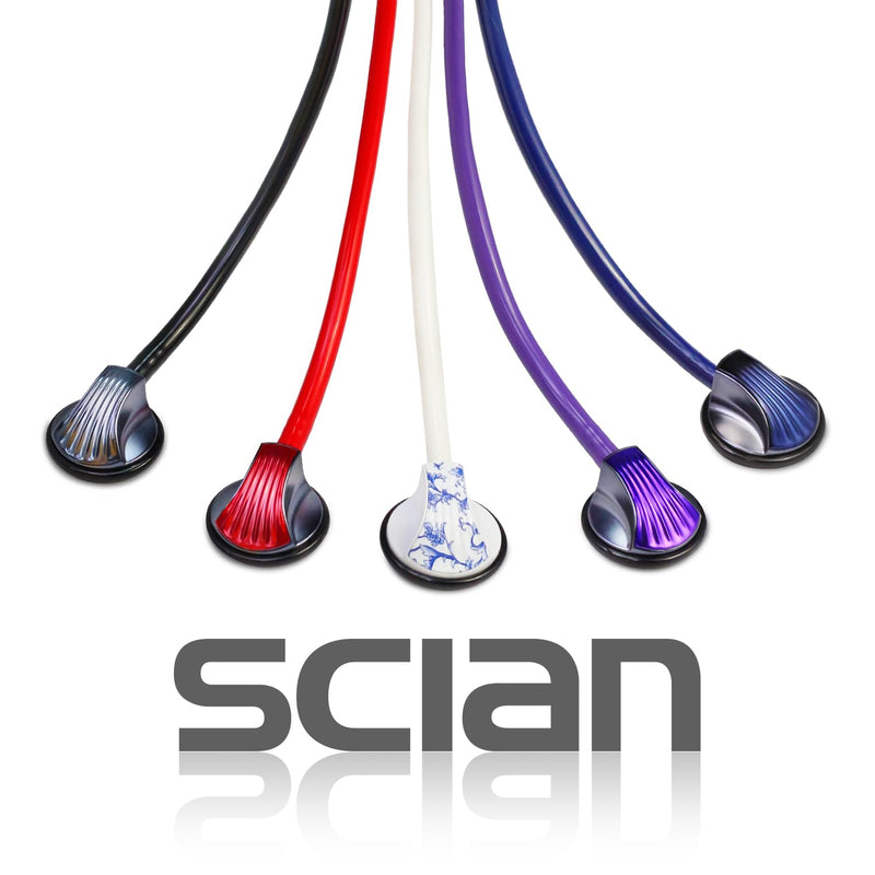 [AUSTRALIA] - SCIAN Stethoscope Single Head Cardiology Stethoscopes for Nurses, Doctors and Nursing Students, Ideal for Blood Pressure Monitoring, Home Diagnostics, Medical Supply, Black 
