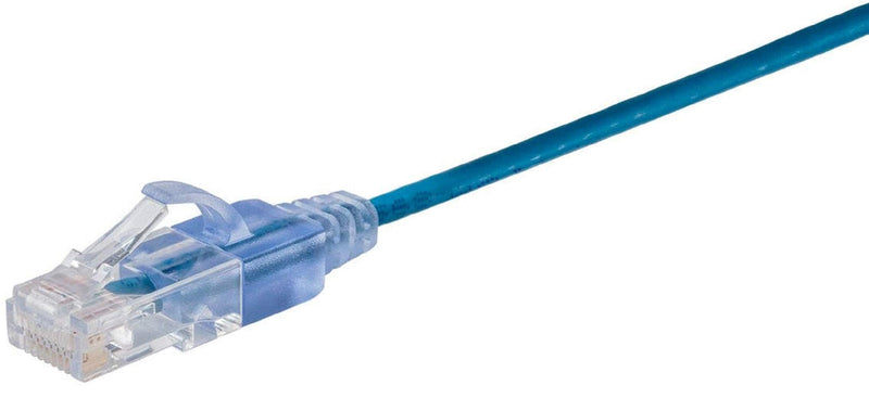 Monoprice Cat6A Ethernet Patch Cable - 1 Feet - Black | Network Internet Cord - RJ45, 550Mhz, UTP & - 115150 SlimRun Cat6A Ethernet Patch Cable - Snagless RJ45 UTP Pure Bare Copper Wire 10G