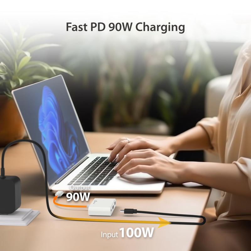 j5create USB Type-C to 4K HDMI and USB-A 3.0 with PD 100W | Pass-Through Charging, for MacBook, Chromebook, iPad Pro or USB-C Laptop (JCA379)