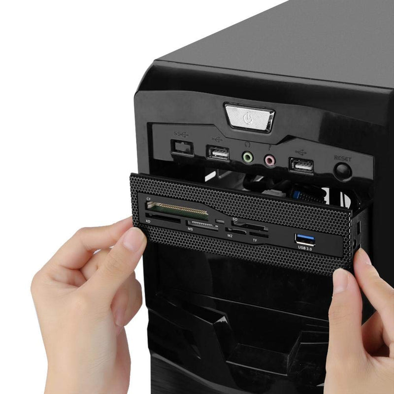 125 5.25inches High Speed Front USB 3.0 Interface, Stability While transferring,PC Internal Card Reader USB 3.0 Port M2 SD MS XD CF TF Card Dashboard Front Panel