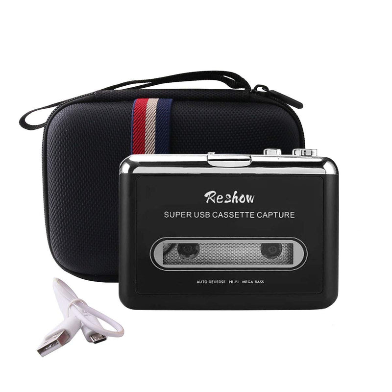 WERJIA Hard Carrying Case Compatible with Reshow Cassette Player – Portable Tape Player(only case)