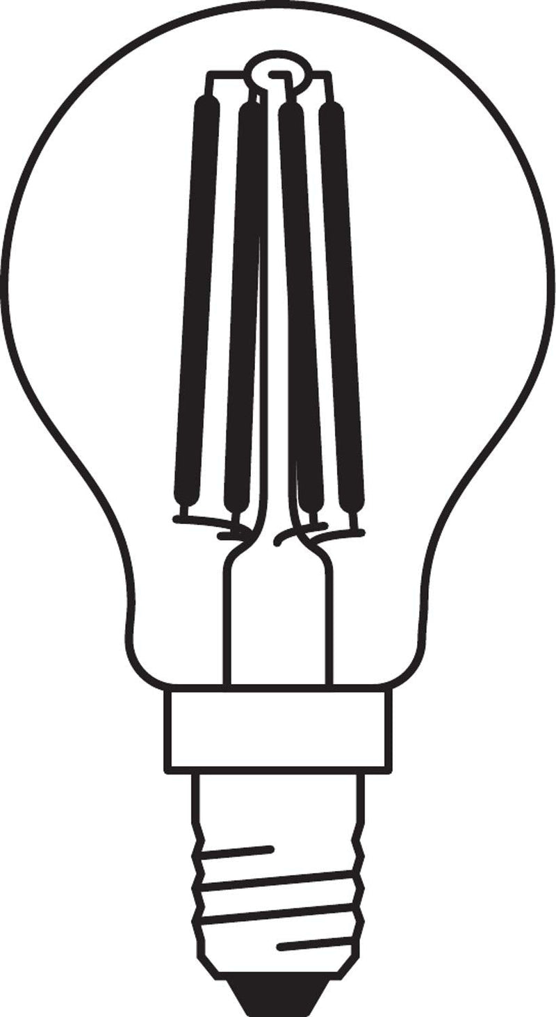 Osram LED light bulb 2700k Warm White 5 Pack 40W Tear Drop