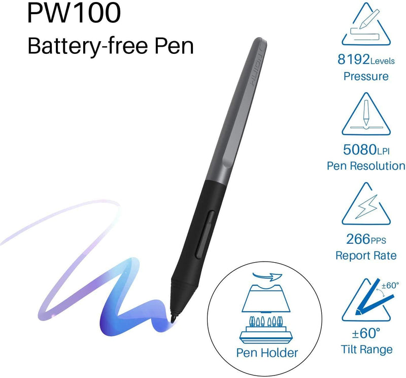 HUION Inspiroy H950P Drawing Tablet and Palm Rejection Artist Glove