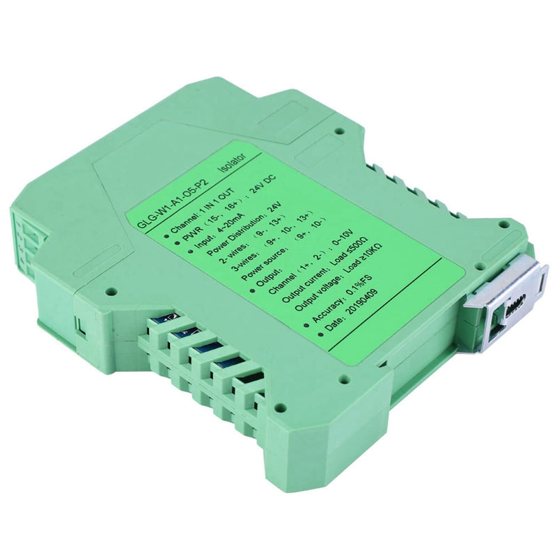 [AUSTRALIA] - messumformer 4-20mA to 0-10V Converter, Transmitter 4-20mA PLC Detect Conditioner DC 24V Current Isolator (One in One Out) 