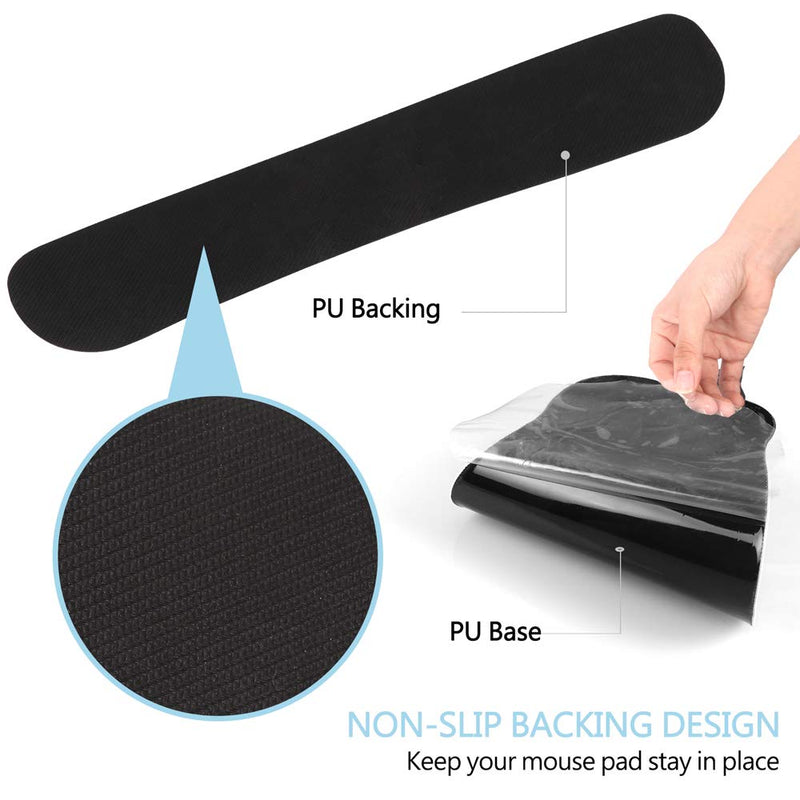 HAOCOO Keyboard Pad Wrist Rest and Gel Mouse Pad with Wrist Support,Ergonomic Corgi Mouse Pads with Non-Slip Backing Memory Foam Filled, Easy Typing &Pain Relief for Home Office Computer Laptop(Blue) Blue