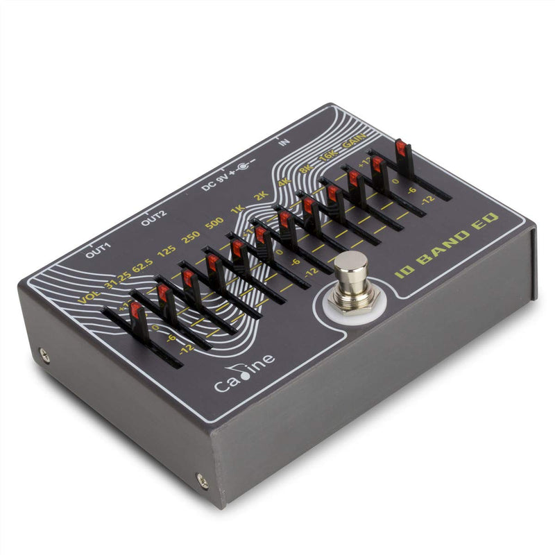[AUSTRALIA] - Caline CP-81 10 Band EQ Guitar Effect Pedal V3.0 - Use 500mA Power Supply (Not Included) 