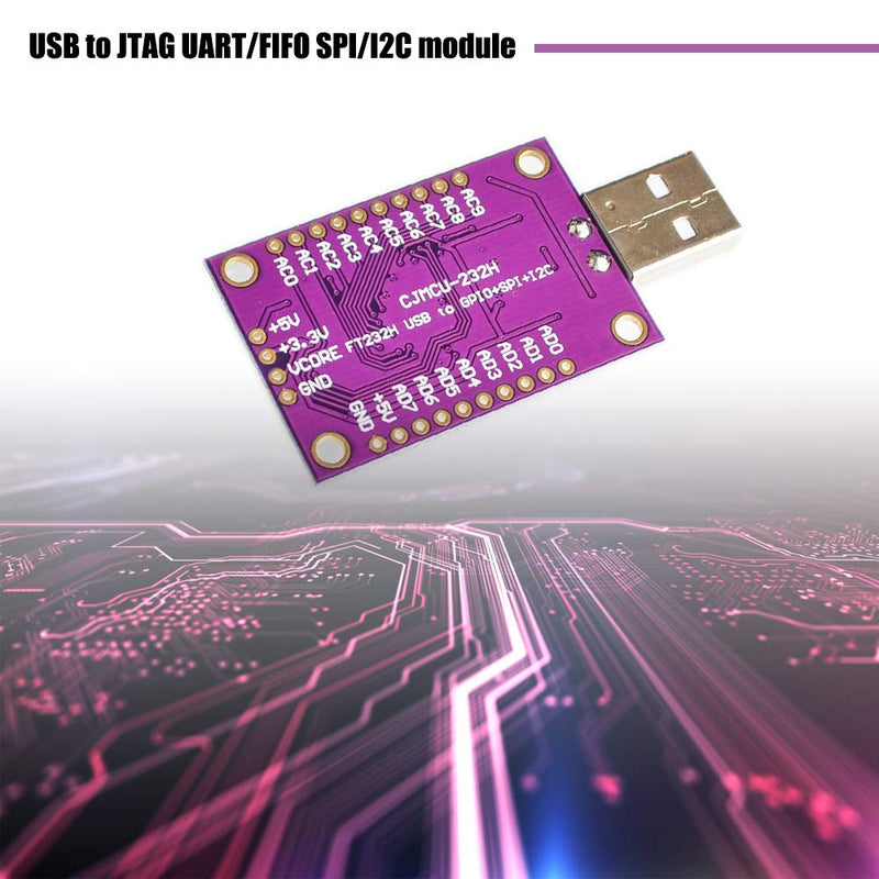KOOBOOK 1Pcs CJMCU FT232H High-Speed Multifunction Module USB to JTAG UART/FIFO SPI/I2C Module