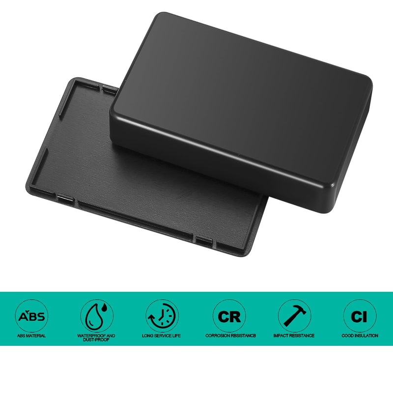 [AUSTRALIA] - Pack of 6 Junction Box, Plastic Covers, Electronic Casing, Electronic Project Box, Electrical Accessories Housing for DIY Power Junction Box (Black, 85 x 50 x 21 mm) 85x50x21mm black 