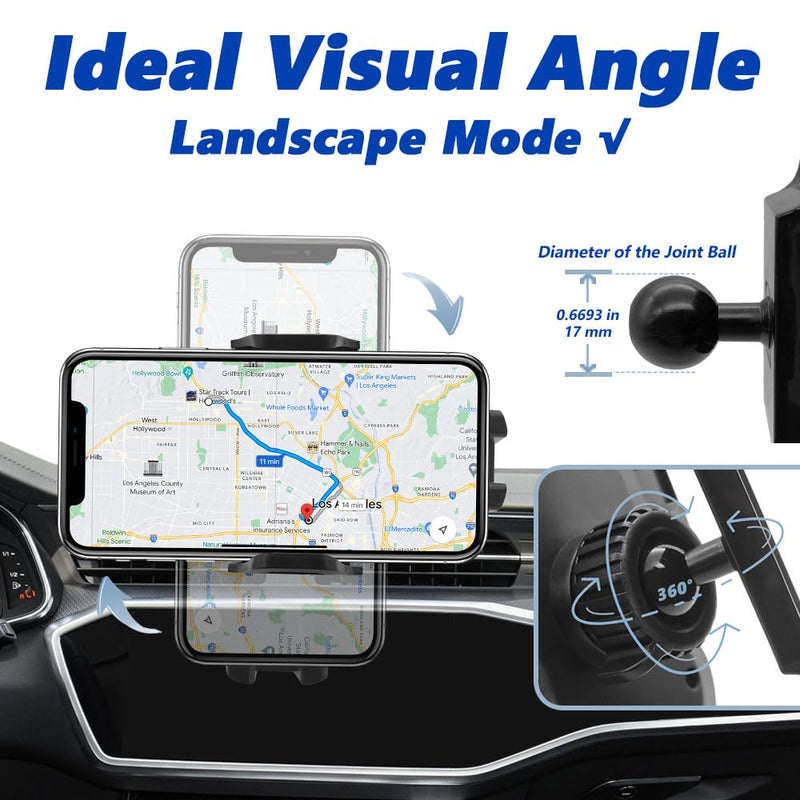 Car Phone Mount 2019-2024 Q3 [Thick Case Friendly] Mobile Phone Holder Cell Navigation Bracket Air Vent Auto Accessories Cradles, All Phones (Q3-19-24) Q3-19-24