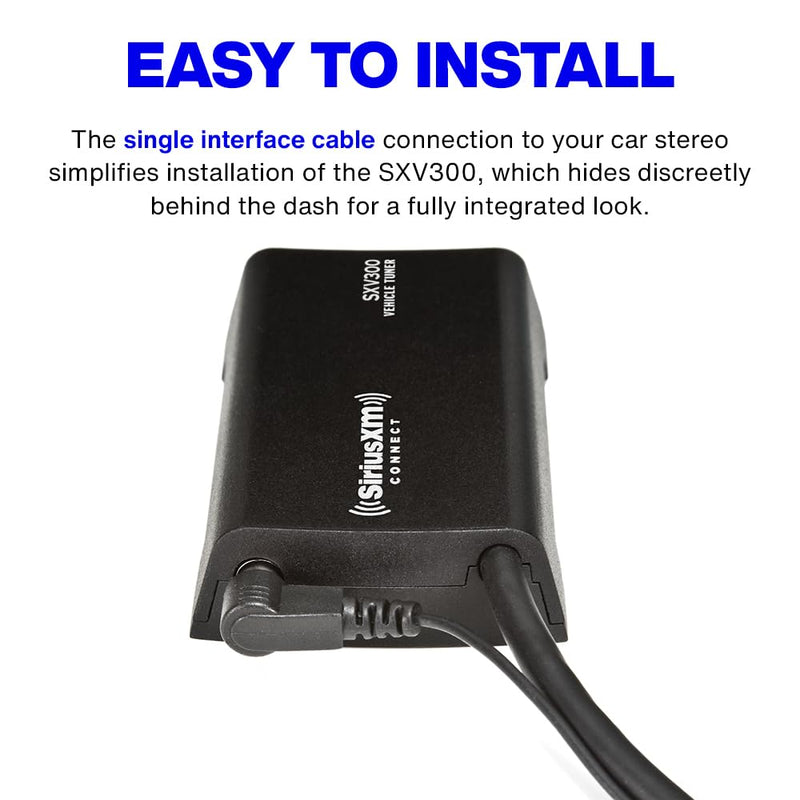 SiriusXM SXV300V1 Satellite Radio Vehicle Tuner, Add to Any SiriusXM-Ready Car Stereo (SXV300V1)