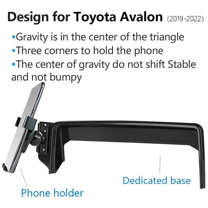 Car Phone Holder for Toyota Avalon 2019-2022，Avalon Hybrid 2019-2022 Auto Accessories Navigation Screen Bracket Interior Decoration Mobile Cell Phone Mount