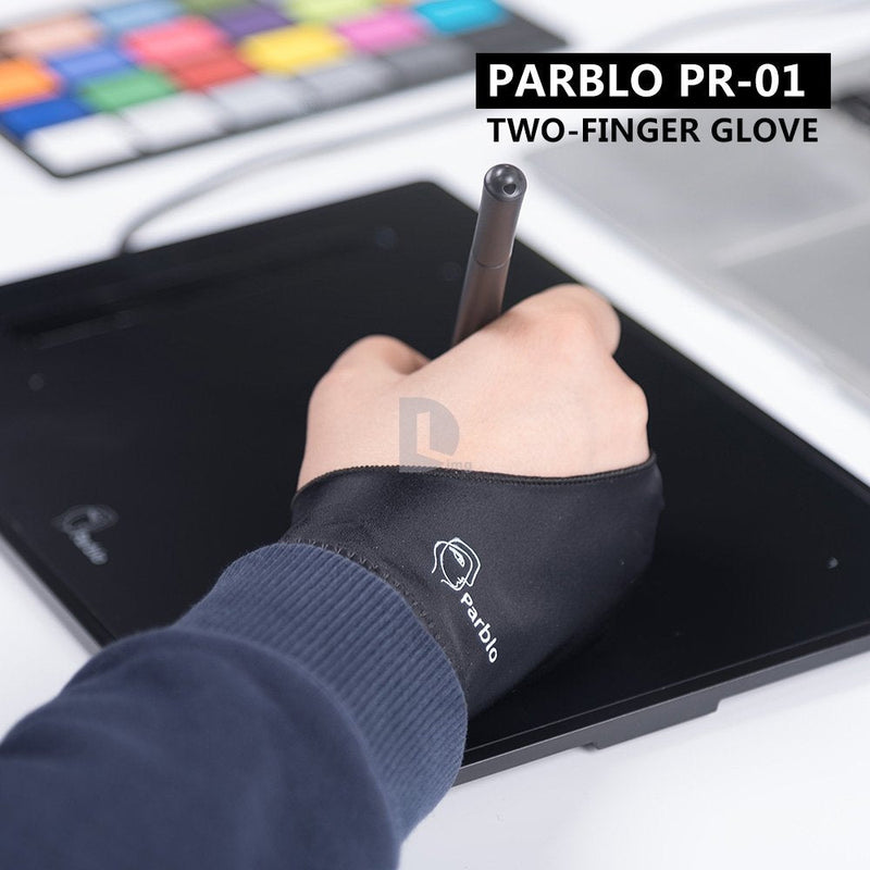 Parblo PR-01 Two-Finger Glove for Graphics Drawing Tablet Light Box Tracing Light Pad 1 Pack