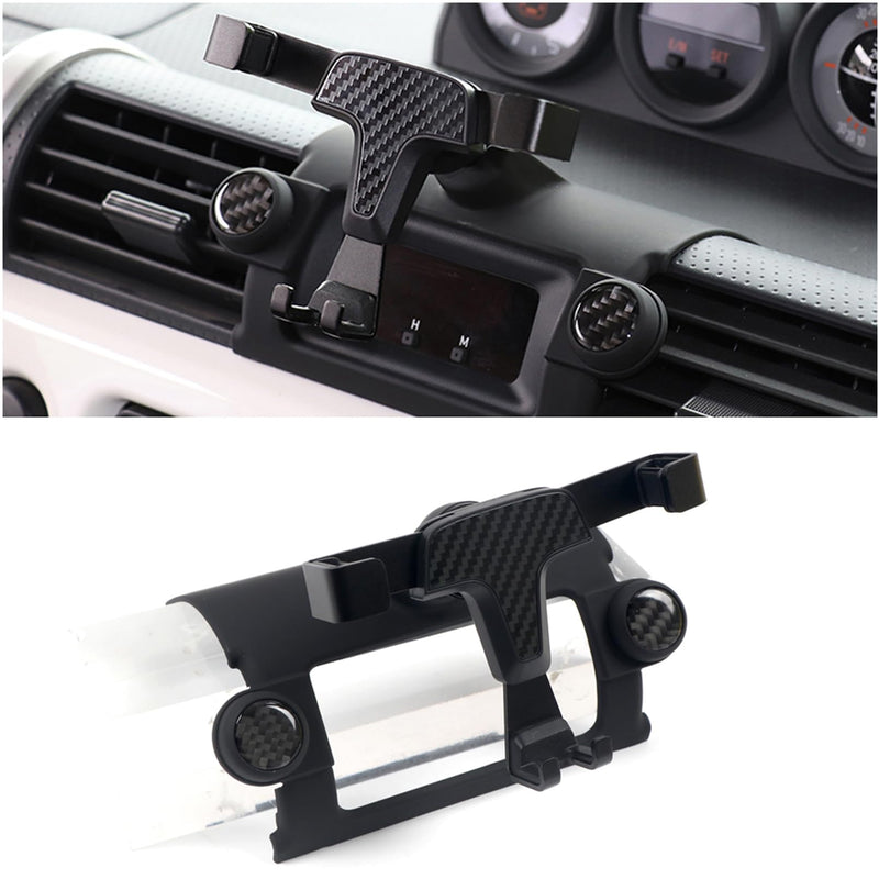 ITrims Car Phone Holder for Toyota FJ Cruiser 2007-2022 Car Dashboard Mount Cell Phone Cradles Adjustable Phone Stand Holder Universal Compatible with Most Smartphones Carbon Fiber