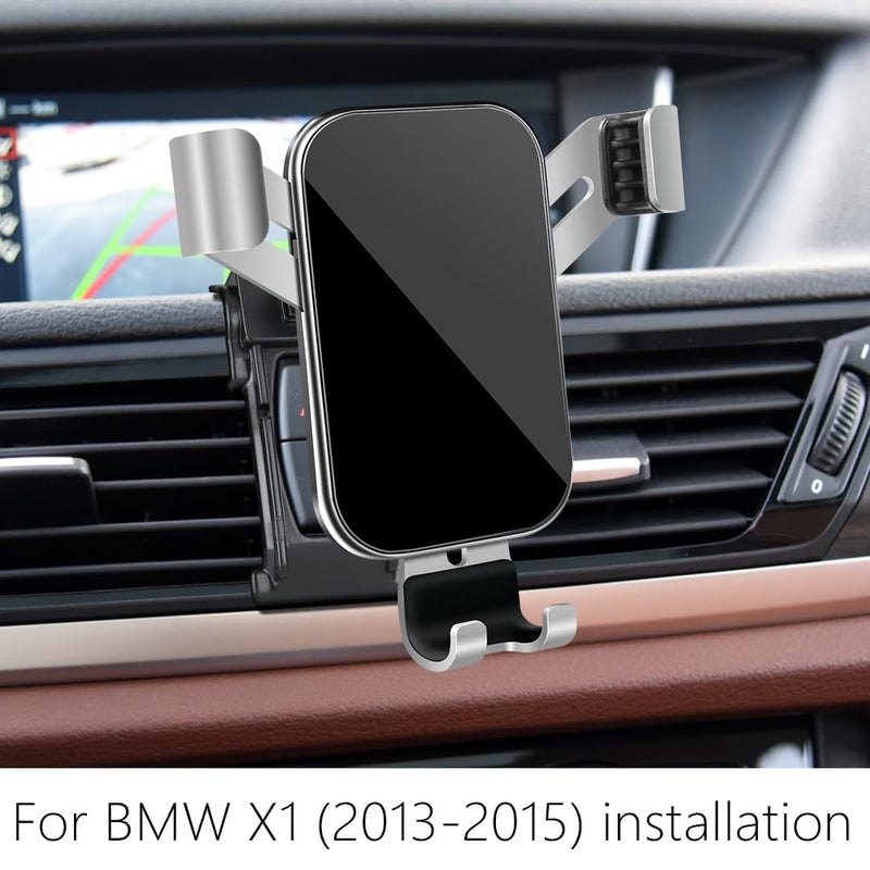LUNQIN Car Phone Holder for BMW X1 2013 2014 2015 E84 SUV Auto Interior Accessories Best Cell Phones Mount Cellphone Mobile Cradle Charging Navigation Bracket Air Vent Screen Stand Accessory for 2013-2015 BMW X1